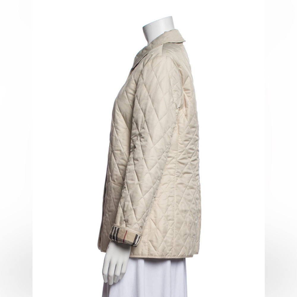 Burberry cream quilted coat - Picture 2 of 5